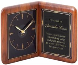 Walnut Book Clock