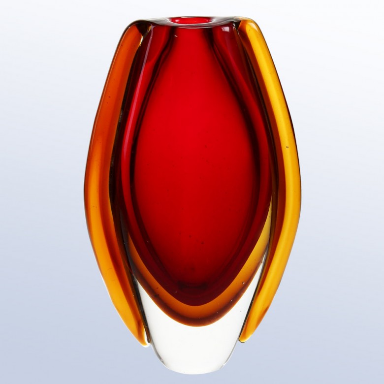 Garnet Flame Vase