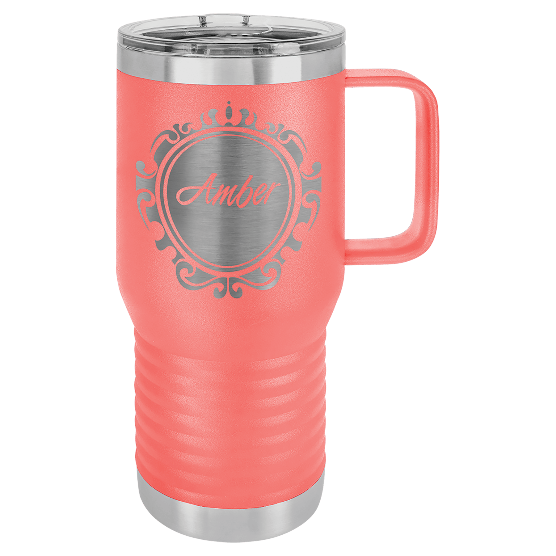 20 oz. Stainless Steel Vacuum Insulated Travel Mug with Slider Lid