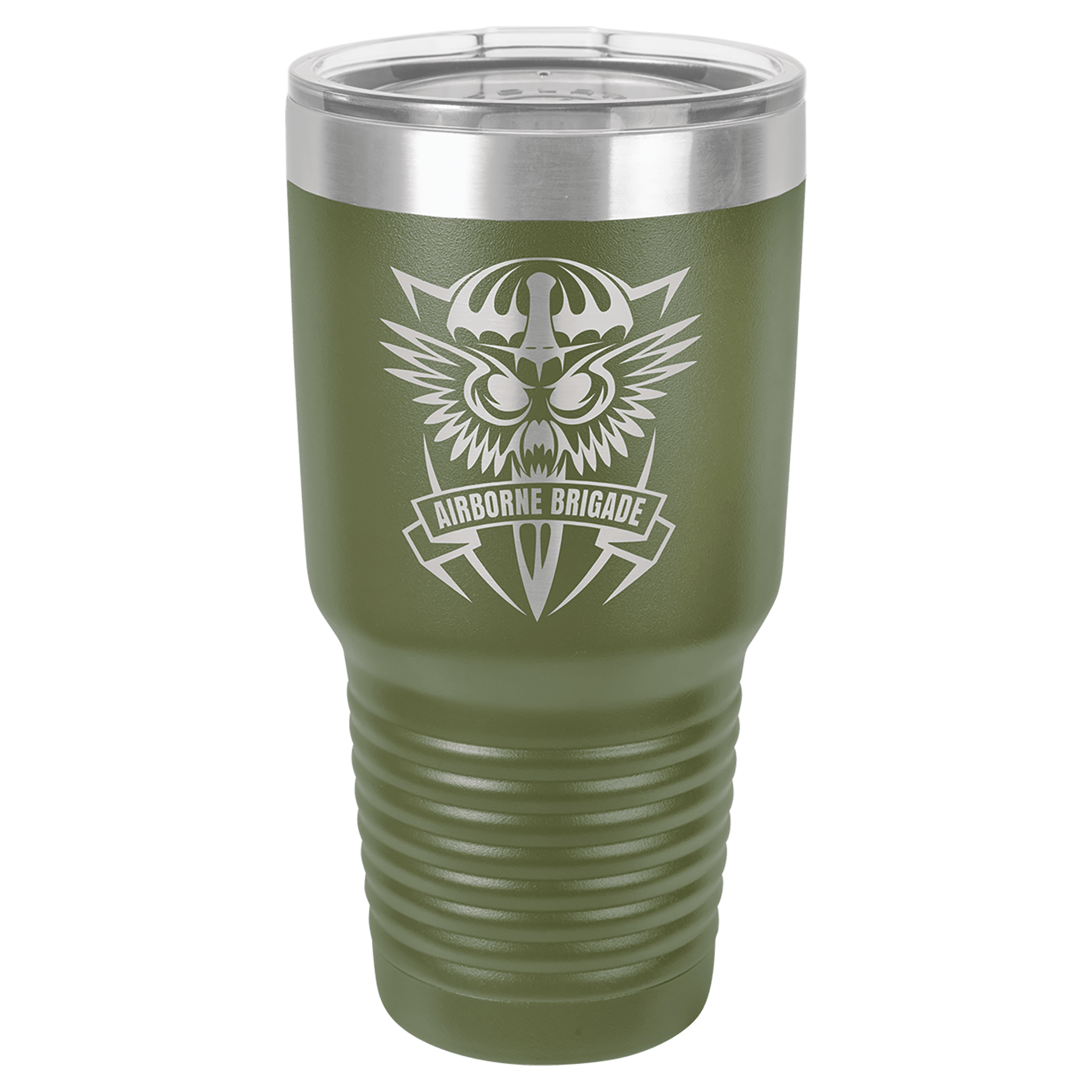 30 oz. Stainless Steel Vacuum Insulated Ringneck Tumbler with Clear Lid